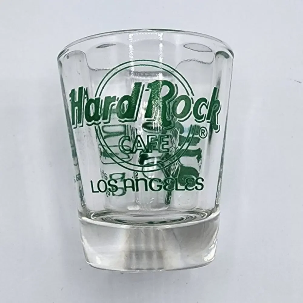 Vintage 2002 Hard Rock Cafe Los Angeles St. Patty's Day Shamrock Shot Glass